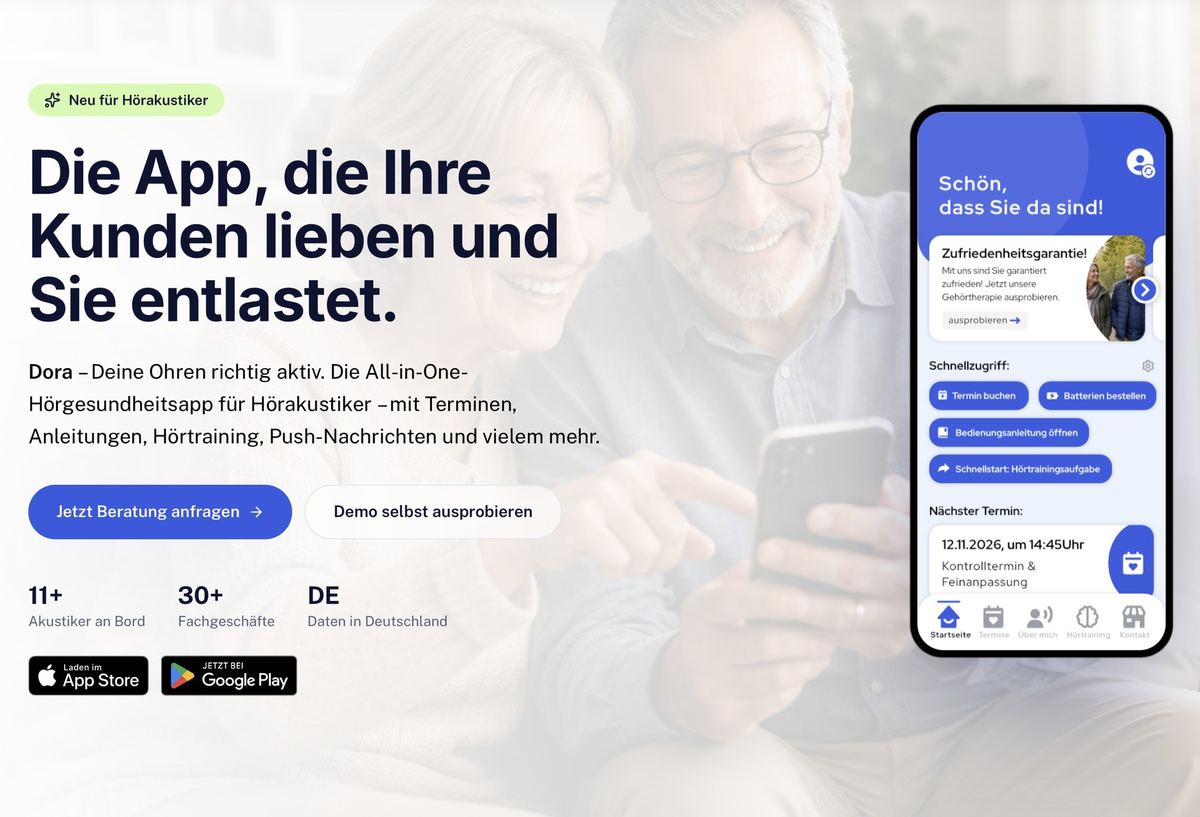 Website der Dora App